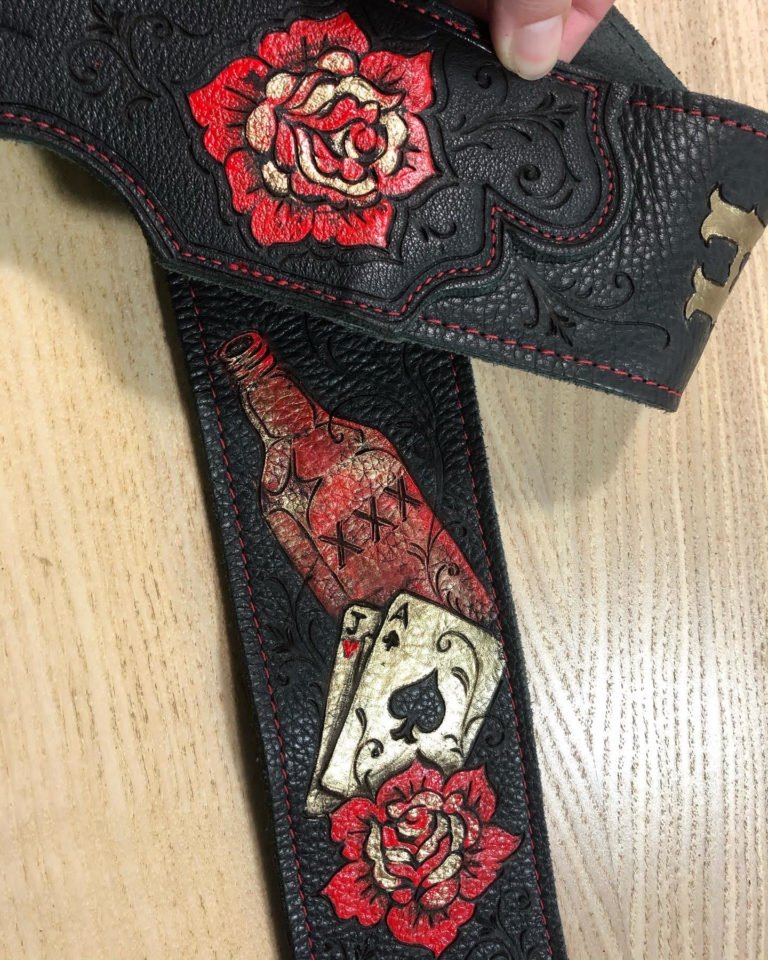 Personalized Guitar Strap Custom Order – BurnWizard