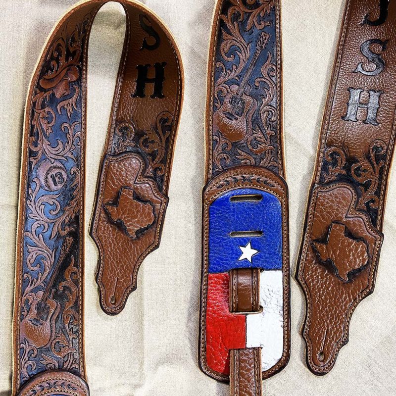 “Texas Country Music” Guitar Strap – BurnWizard