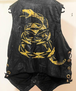 scully-leather-biker-vest-painted-snake-dont-tread-on-me