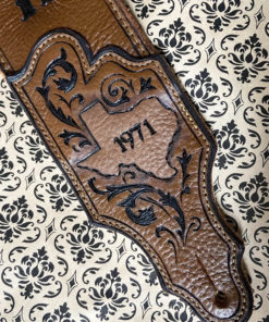 texas scrollwork 1971 burnwizard custom guitar strap