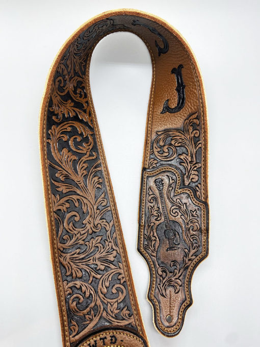 fancy-baroque-scrollwork-custom-leather-guitar-strap-burnwizard